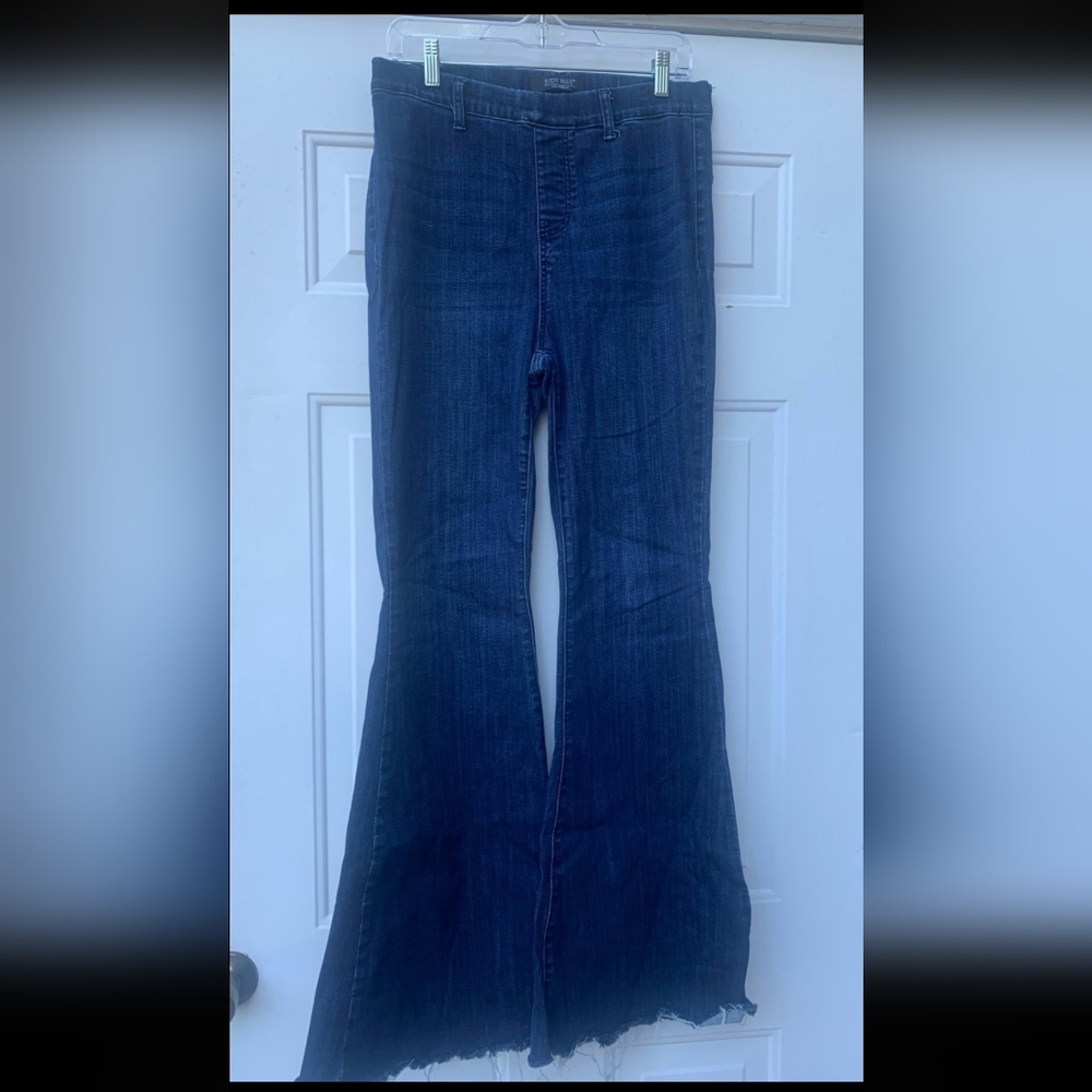 Judy Blue Classic Blue Pull-on Super Flare Women's Jeans Size 11/30